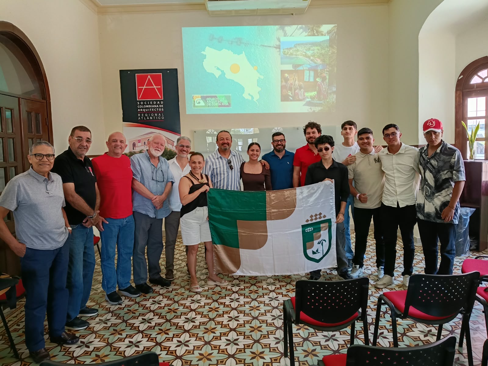 Espacio de intercambio junto a la SCA Casanare y el Colegio de Arquitectos de Costa Rica 
