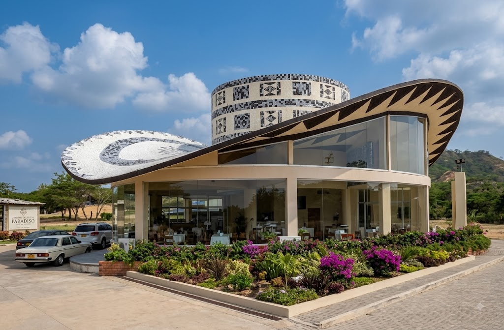 Parador Turístico y Corredor Gastronómico de Santa Verónica: Infraestructura turística frente a las playas del corregimiento de Santa Verónica, punto referente para el turismo Costero del Atlántico.