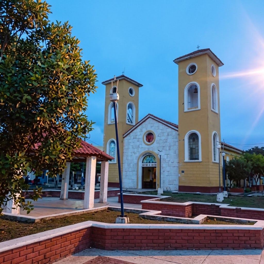 Parroquia San Benito Abad: El templo principal del municipio, referente arquitectónico de la fe local y centro de congregación durante las fiestas patronales.