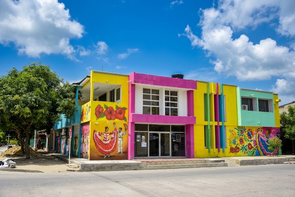 Casa de la Cultura de Santo Tomás Punto neurálgico para la formación artística, musical y dancística del municipio. Ha sido objeto de proyectos de adecuación y modernización para potenciar el talento de niños y jóvenes tomasinos.